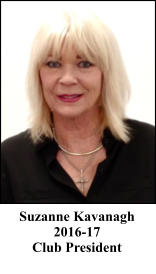Suzanne Kavanagh 2016-17 Club President